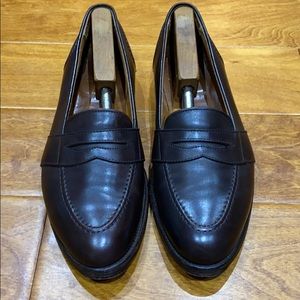 ALDEN 686 FULL STRAP SLIP ON DARK BROWN CALFSKIN